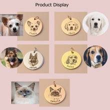 画像をギャラリービューアに読み込む, 犬や猫などのペット写真で世界に一つの素敵なネックレス|うちの子 名入れ 複数対応可|Unimstar