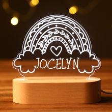 画像をギャラリービューアに読み込む, 名入れLEDライト♡世界に一つ♡誕生日祝い♬出産祝い♬家飾り♬ステキなギフト 虹05