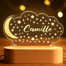 画像をギャラリービューアに読み込む, 名入れLEDライト♡世界に一つ♡誕生日祝い♬出産祝い♬家飾り♬ステキなギフト 月