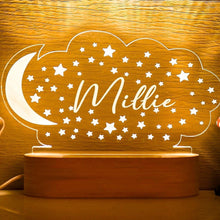 画像をギャラリービューアに読み込む, 名入れLEDライト♡世界に一つ♡誕生日祝い♬出産祝い♬家飾り♬ステキなギフト 月