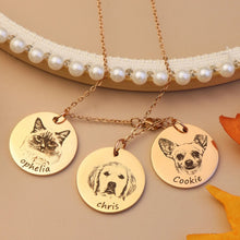 画像をギャラリービューアに読み込む, 犬や猫などのペット写真で世界に一つの素敵なネックレス|うちの子 名入れ 複数対応可
