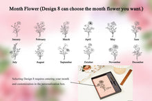 画像をギャラリービューアに読み込む, 名前入り手帳カバー♥カスタマイズ可能♪誕生花