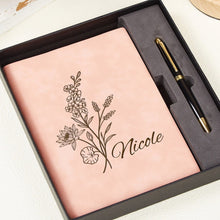 画像をギャラリービューアに読み込む, 名前入り手帳カバー♥カスタマイズ可能♪誕生花