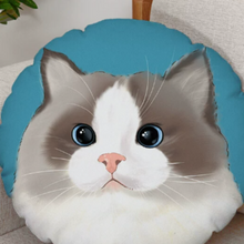 画像をギャラリービューアに読み込む, ペットの写真でオーダー 世界に一つのクッション|うちの子 犬・猫 イラスト|オリジナル プリント グッズ