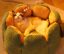 画像をギャラリービューアに読み込む, ペットのぐっすりベッド 小型犬・猫サイズ|うちの子 ペット用品 ふわふわ 4色|Unimstar