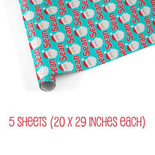 画像をギャラリービューアに読み込む, 名前入り★包装紙 ラッピングペーパー☆クリスマスプレゼント♪ 子供用