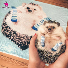 画像をギャラリービューアに読み込む, ペットの写真から似顔絵で作る オリジナルブランケット|犬・猫 名入れ 毛布|カスタム 膝掛け 虹の心|Unimstar