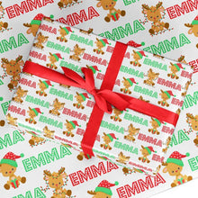 画像をギャラリービューアに読み込む, 名前入り★包装紙 ラッピングペーパー☆クリスマスプレゼント♪ 子供用