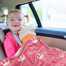 画像をギャラリービューアに読み込む, オーダーメイド 名入れ ブランケット 出産祝いギフト プレゼント 女の子 男の子 赤ちゃん おしゃれ かわいい オリジナルひざ掛け ベビーカー 夏 冷房対応 ふわふわ もこもこ ダイナソー/バタフライ/クラウン/ハート|Unimstar