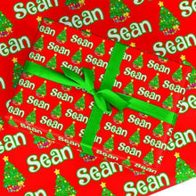 画像をギャラリービューアに読み込む, 名前入り★包装紙 ラッピングペーパー☆クリスマスプレゼント♪ 子供用