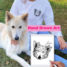 画像をギャラリービューアに読み込む, うちの子・ペットの写真でつくる定番刺繍スウェットシャツ|犬・猫 似顔絵 名入れ|S〜3XL 大きいサイズ・小さいサイズ