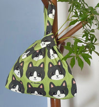 画像をギャラリービューアに読み込む, オリジナルペットの似顔絵 リストバッグ|愛犬・愛猫の写真 名入れトートバッグ|ハンドバッグ 可愛いうちの子|Unimstar