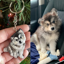 画像をギャラリービューアに読み込む, オリジナルペットの似顔絵キーチェーン|愛犬・愛猫写真からオーダー キーホルダー|Unimstar