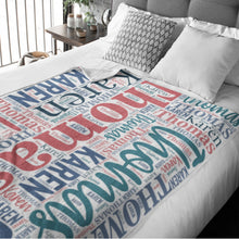 画像をギャラリービューアに読み込む, オーダーメイド 名入れ ブランケット 出産祝いギフト プレゼント 女の子 男の子 赤ちゃん おしゃれ かわいい オリジナルひざ掛け ベビーカー 夏 冷房対応 ふわふわ もこもこ カラフルなフォント|Unimstar