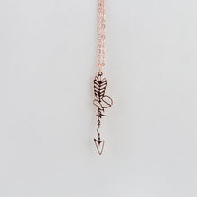 画像をギャラリービューアに読み込む, アロー付き名前入りネームネックレス♡オーダーネックレス♡名入れ♡世界に一つ!