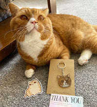 画像をギャラリービューアに読み込む, オリジナルペットの似顔絵キーチェーン|愛犬・愛猫写真からオーダー キーホルダー