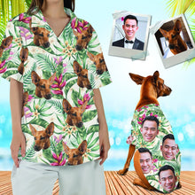 画像をギャラリービューアに読み込む, 「うちの子とお揃い」ペットの写真でつくる オリジナル ハワイアンシャツ|愛犬・愛猫 プリント カスタマイズペット用品