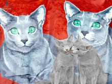 画像をギャラリービューアに読み込む, ペットの写真から似顔絵で作る オリジナルブランケット|犬・猫 名入れ 毛布|カスタム 膝掛け 純色