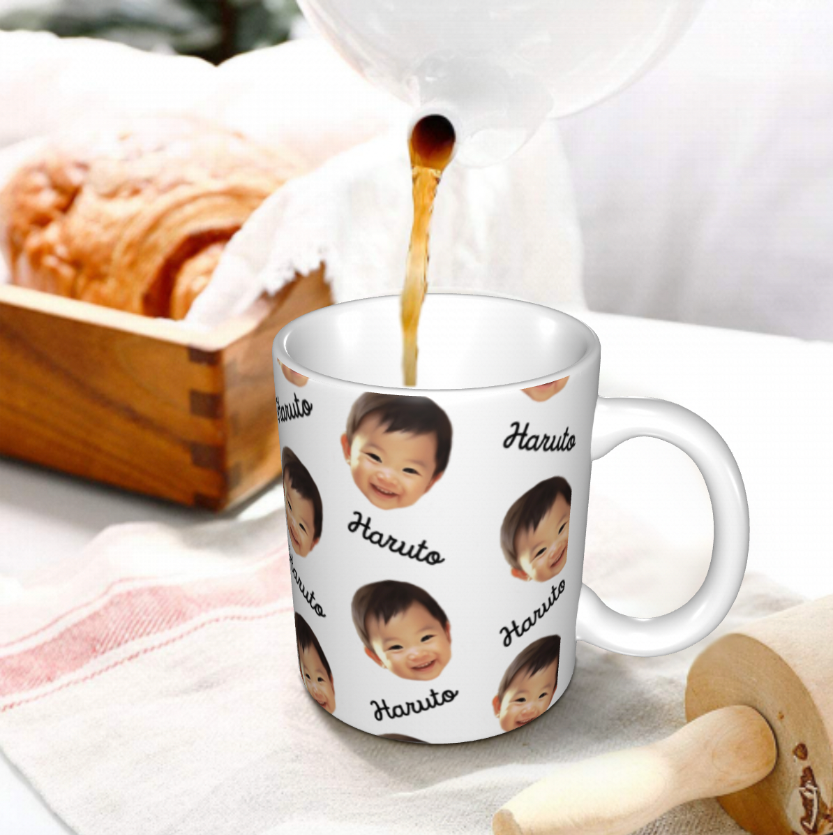 オーダーメイド】オリジナル名入れマグカップ 写真いれ 一個からも オーダーメイド】オリジナル名入れマグカップ 写真いれ 一個からも