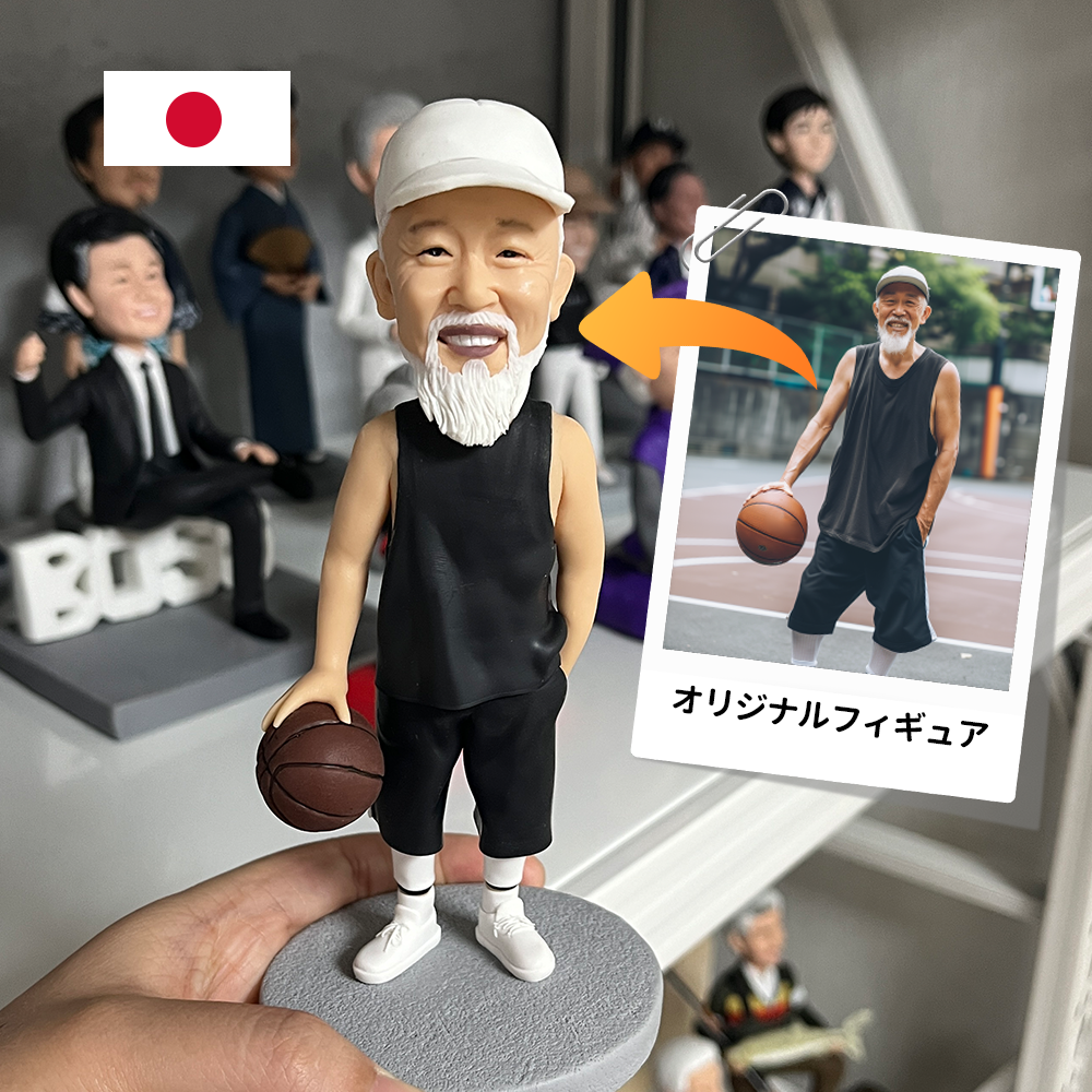 フォギュアオーダーメイド｜写真からフィギュア｜フィギュア制作依頼｜ボブルヘッド｜還暦｜敬老の日（V）