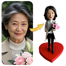画像をギャラリービューアに読み込む, お写真で作るオリジナル ボブルヘッド 自分のフィギュア 記念ギフト 御祝 還暦 金婚式 上司への感謝 古希 傘寿 結婚式 

