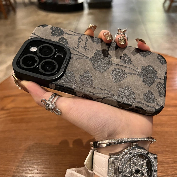 iPhone16ケース　オリジナルスマホケース　お花　iPhoneケースおしゃれ　大人かわいい