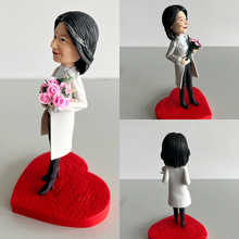 画像をギャラリービューアに読み込む, お写真で作るオリジナル ボブルヘッド 自分のフィギュア 記念ギフト 御祝 還暦 金婚式 上司への感謝 古希 傘寿 結婚式 
