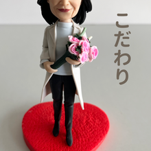 画像をギャラリービューアに読み込む, お写真で作るオリジナル ボブルヘッド 自分のフィギュア 記念ギフト 御祝 還暦 金婚式 上司への感謝 古希 傘寿 結婚式 
