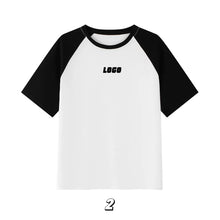 画像をギャラリービューアに読み込む, オリジナルtシャツ 名前刺繍入り 半袖 100％純綿 ロゴ刺繍 ユニセックス クルーネック
