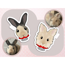 画像をギャラリービューアに読み込む, うちの子の名前と写真で作る　ペットシール　防水

