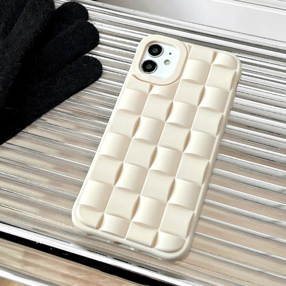 iPhoneケース　チェック柄　スマホケース・多機種対応　おしゃれ　高級感　インスタ　大人気