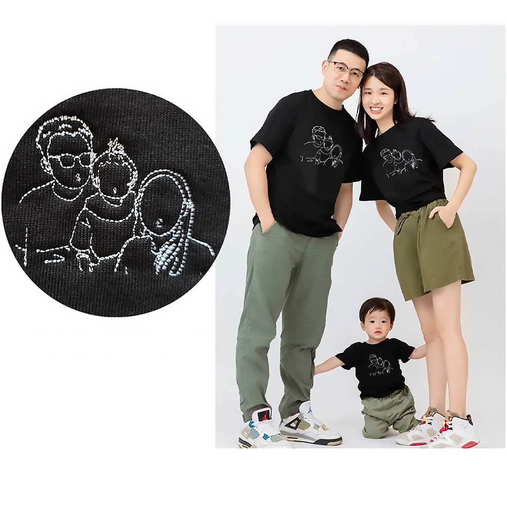 オリジナルtシャツ｜名前刺繍入り｜半袖 100％純綿