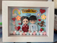 画像をギャラリービューアに読み込む, お写真入からのオリジナル手作り人形フィギュアフレーム🎵
