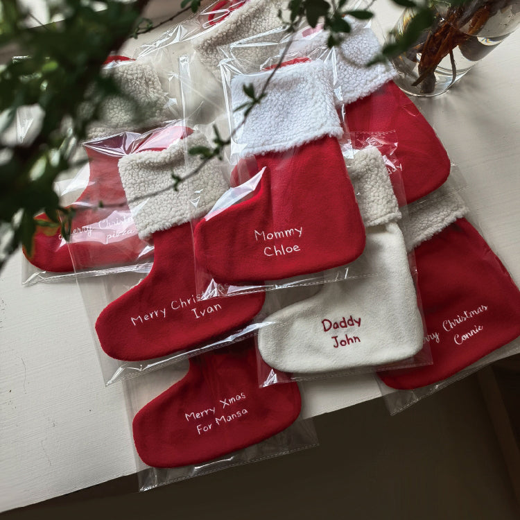 名入れクリスマスソックス 名前入り メッセージ入り｜クリスマス