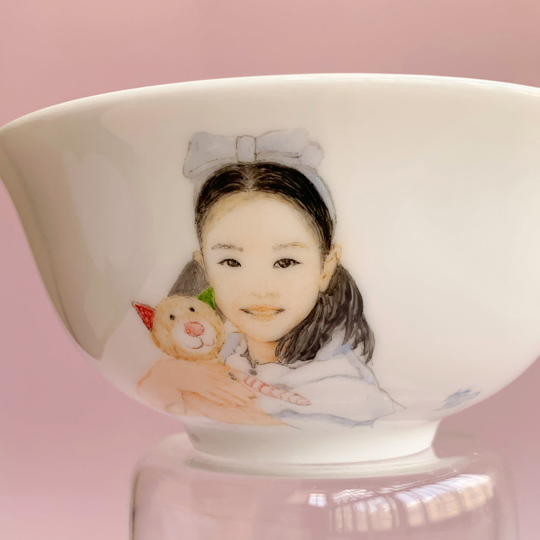 【オーダーメイド】子供の写真入り飯碗　オリジナル丼　セラミック｜赤ちゃん　家族写真　プレゼント｜Unimstar