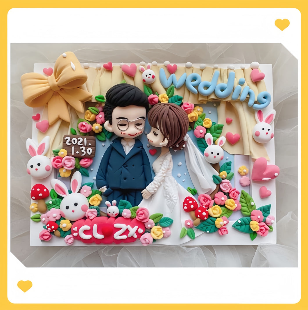 オリジナルフィギュア　3dフォトフレーム｜結婚祝い　誕生日プレゼント｜似顔絵　おしゃれ　ギフト｜Unimstar