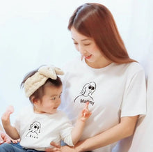 画像をギャラリービューアに読み込む, 【オーダーメイド】大人用Tシャツ☆名前入り☆ファミリーデザイン☆ 家族写真☆ ホワイト
