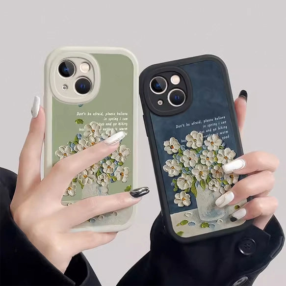 iPhoneケース　油絵風　スマホケース　おしゃれ　人気