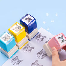 画像をギャラリービューアに読み込む, 【オーダーメイド】ペットの写真でカスタム似顔絵スタンプ　スケッチスタイル　手描きスタイル犬猫ポートレート　高品質なイラスト　かわいい 　うちの子グッズ｜Unimstar

