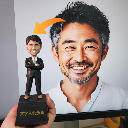 写真で作るオリジナル フィギュア オーダーメイド 自分のボブルヘッド 敬老の日