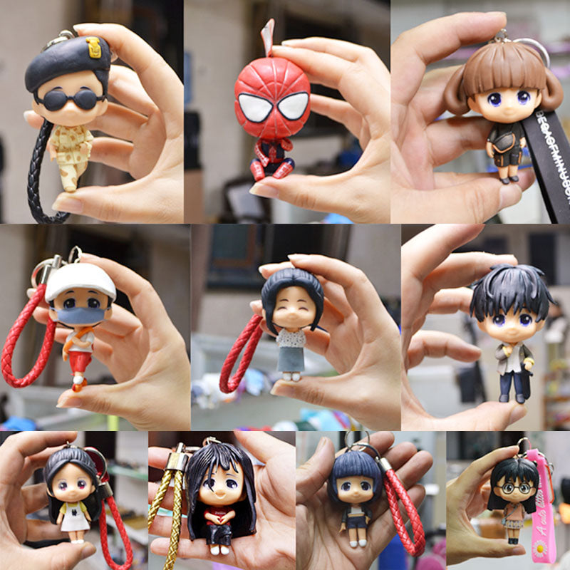 お写真から作るオリジナルフィギュアキーチェーン?かわいい自分 
