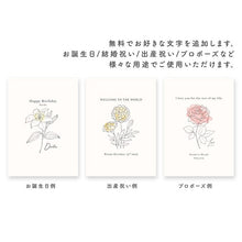 画像をギャラリービューアに読み込む, 【名入れ/文字入れ無料】誕生花のポスター │お誕生日祝い 出産祝い
